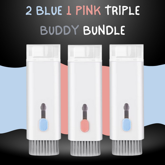 Keyboard Buddy - 2 Blue & 1 Pink Triple Buddy Bundle