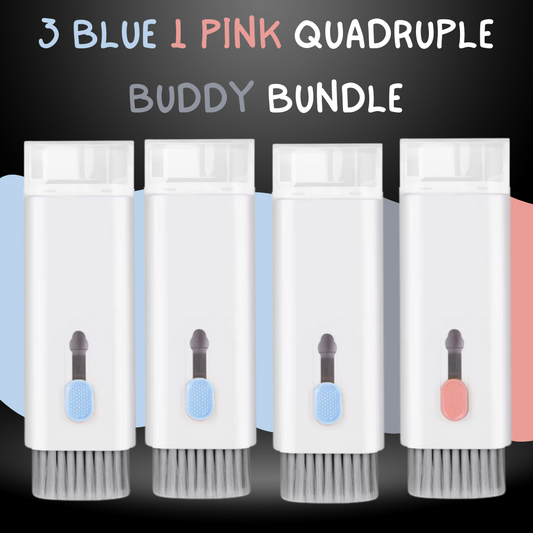 3 Blue & 1 Pink Quadruple Buddy Bundle