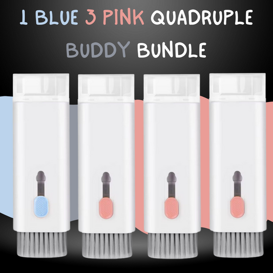 1 Blue & 3 Pink Quadruple Buddy Bundle